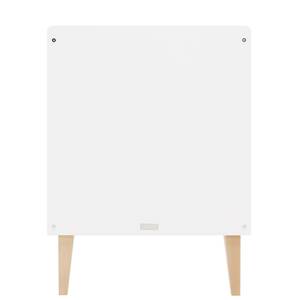 lit Indy Blanc - Bois massif - Bois/Imitation - 67 x 89 x 124 cm