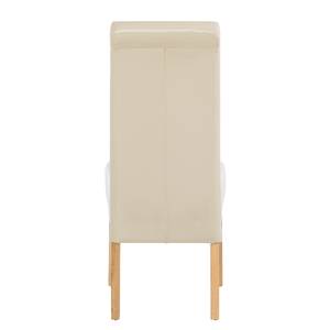 Chaise capitonnée Nello I Crème - Lot de 4