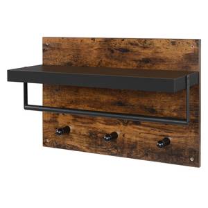 Wandgarderobe Mocksville Braun / Schwarz