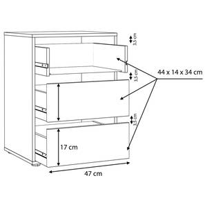 Lade-element Dawson Breedte: 51 cm