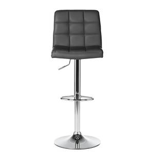 Tabouret de bar Fitzgerald Gris foncé / Chrome - Lot de 2