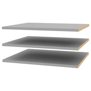 Inlegplanken Hagen (set van 3) Grijs - Plaatmateriaal - 98 x 53 x 2.2 cm