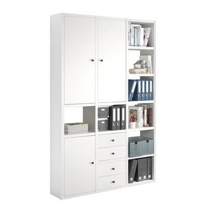 Aktenschrank-Kombination Emporio Lack Weiß