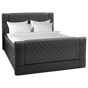 Lit boxspring Chandler III Noir - 140 x 200cm - D4 ferme