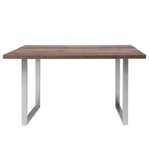 Eettafel Alton Afvalhout look	 - Breedte: 160 cm - Zilver