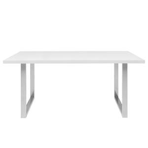 Eettafel Alton Wit - Breedte: 160 cm - Zilver