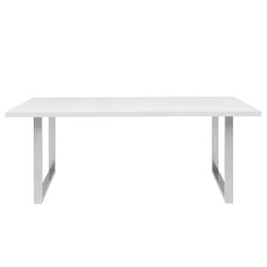 Eettafel Alton Wit - Breedte: 180 cm - Zilver