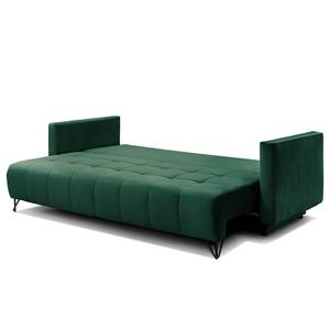 Divano letto Bristol Velluto - Velluto Ravi: verde antico