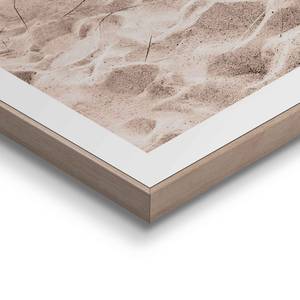 Poster con cornice Spiaggia e gabbiani Poster con cornice - Beige