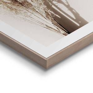 Set afbeeldingen Zomerbries (4-delig) Print in houten frame - beige