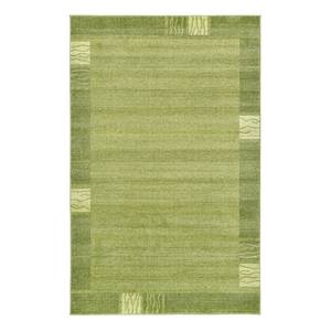 Tappeto a pelo corto Good Times I Polipropilene / Cotone - Verde - 155 x 245 cm