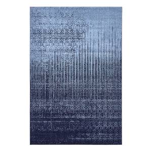 Laagpolig vloerkleed Good Times II polypropeen/katoen - Blauw - 185 x 275 cm
