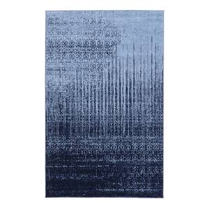 Laagpolig vloerkleed Good Times II polypropeen/katoen - Blauw - 155 x 245 cm