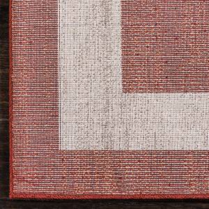 Laagpolig vloerkleed Good Times V polypropeen/katoen - Terracotta - 150 x 245 cm