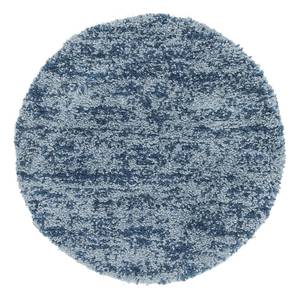 Hoogpolig vloerkleed Top Shag VI polypropeen/jute - Blauw