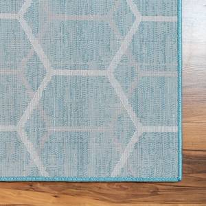 Läufer Titan Trellis I Polypropylene / Jute - Blau