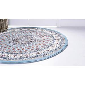 Tapis Almas Rond II Polypropylène / Coton - Bleu