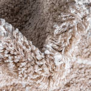 Tapis de couloir Temara Shag III Polypropylène / Envers : - Beige - 80 x 185 cm