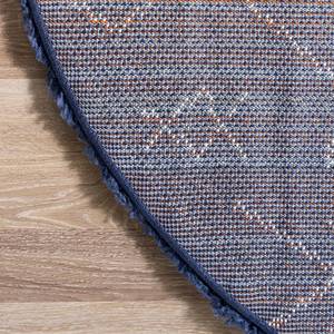 Kurzflorteppich Temara Shag VII Polypropylene / Jute - Marineblau