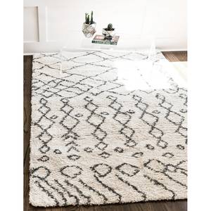 Kurzflorteppich Temara Shag I Polypropylene / Jute - Creme - 120 x 185 cm