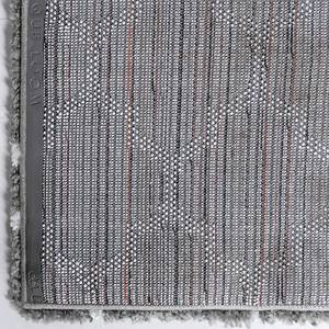 Tapis de couloir Temara Shag IV Polypropylène / Envers : - Gris - 80 x 305 cm