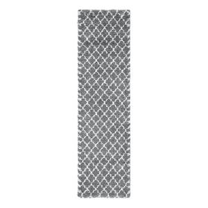 Loper Temara Shag IV polypropeen/jute - Grijs - 80 x 305 cm