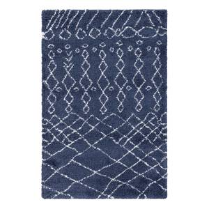 Tapis Temara Shag I Polypropylène / Envers : - Bleu marine - 150 x 245 cm