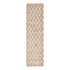 Läufer Temara Shag III Polypropylene / Jute - Beige - 80 x 305 cm