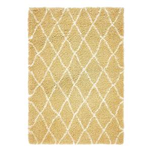 Tapis Temara Shag II Polypropylène / Envers : - Jaune - 120 x 185 cm