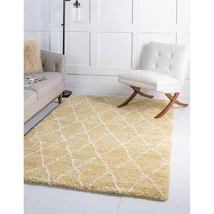 Tapis Temara Shag II Polypropylène / Envers : - Jaune - 120 x 185 cm