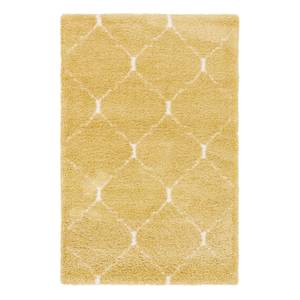 Tapis Temara Shag IV Polypropylène / Envers : - Jaune - 120 x 185 cm