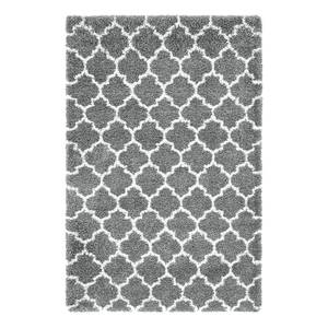 Kurzflorteppich Temara Shag V Polypropylene / Jute - Grau - 150 x 245 cm