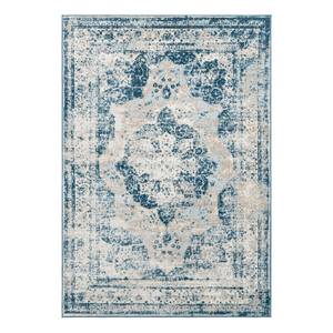 Tapis Sonya I Polypropylène / Envers : - Bleu - 65 x 90 cm