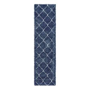 Läufer Temara Shag V Polypropylene / Jute - Marineblau - 80 x 305 cm