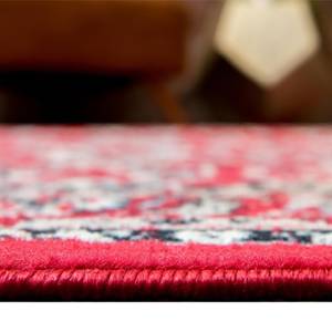 Laagpolig vloerkleed Zarin Hill II polyester/jute - Rood - 185 x 275 cm