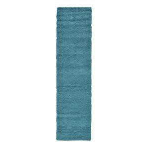 Loper Shaggy Shag polypropeen - Turquoise - 75 x 305 cm