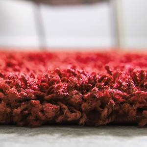 Tapis de couloir Shaggy Shag polypropylène - Rouge cerise - 75 x 305 cm