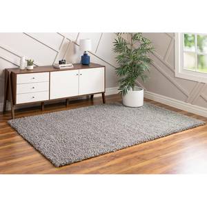 Hoogpolig vloerkleed Shaggy Shag I polypropeen - Lichtgrijs - 120 x 185 cm