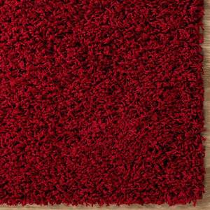 Tapis épais Shaggy Shag I Polypropylène - Rouge cerise - 65 x 90 cm