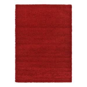 Tapis épais Shaggy Shag I Polypropylène - Rouge cerise - 65 x 90 cm