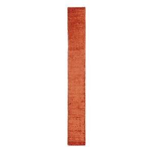 Tapis de couloir Shaggy Shag polypropylène - Terre cuite - 75 x 305 cm