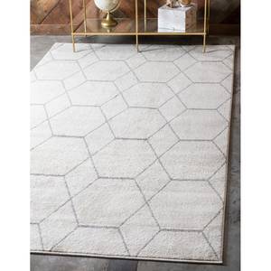 Tapis Crosses Frise I Polypropylène / Coton - Crème - 60 x 90 cm