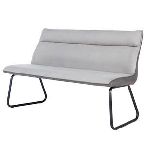 Banc Altoona Tissage à plat / Métal - Gris foncé et gris clair / Noir mat