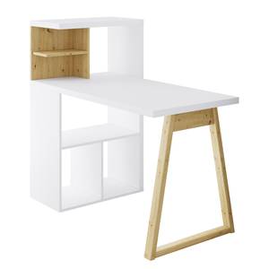 Schreibtisch Merris Eiche Artisan Dekor / Weiß