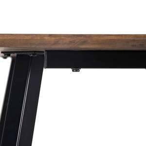 Table Sulina Imitation chêne sauvage / Noir - Largeur : 120 cm