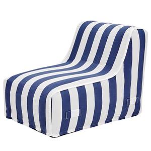 Ligstoel Air Lounge III (opblaasbaar) polyester - blauw/wit