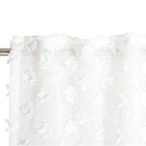 Fertiggardine Snowflakes Polyester - Weiß