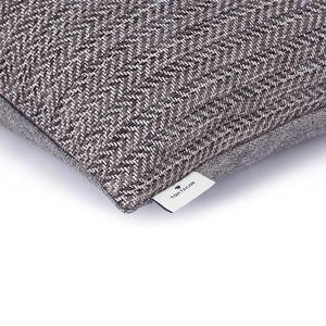 Kissenbezug Chenille ZigZag Polyester / Polyacryl - Grau