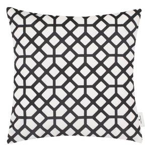Kussensloop Geometric Velvet polyester/katoen - Zwart