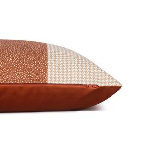 Housse de coussin Stripy Glencheck Polyester / Coton - Ocre